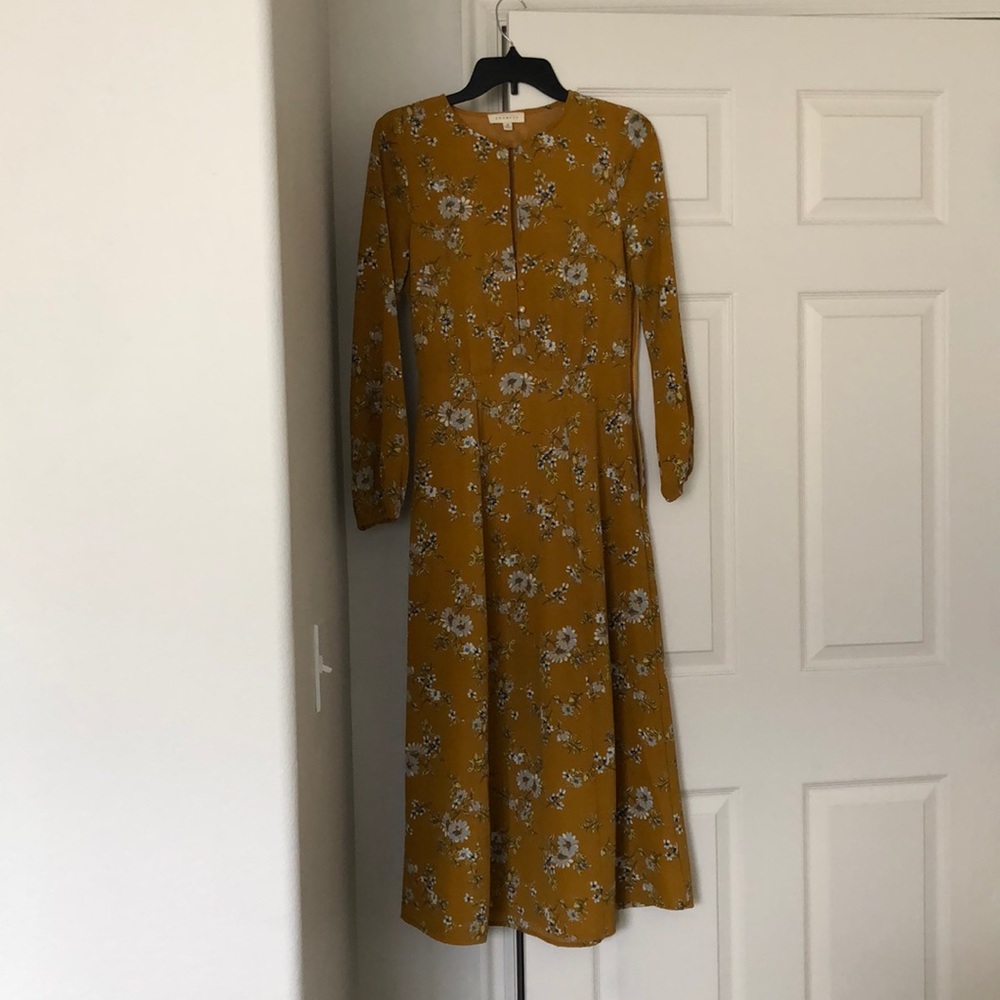 Rust/Yellow long dress